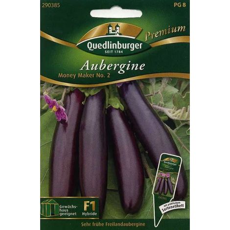 Quedlinburger Aubergine Money Maker No. 2 - Gemüsesamen (1/2)