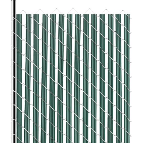 VEVOR Sichtschutzlamellen 1435 mm, einwandige vertikale Lamellen mit Bodenverriegelung für Maschendrahtzäune, hochdichte HDPE-Maschendrahtlamellen, ideal für Garten, Bauernhof, Sportplatz (grün)