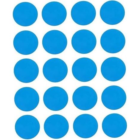 Pair 20pcs Patch Patch Direction Kit de réparation en Plastique Patches de réparation Auto-adhésive pour piscines Bateaux gonflables (1/5)