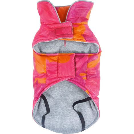 XL lunghezza 50 cm: Cappottino per cani Charlotte impermeabile e felpato con orlo riflettente (1/3)