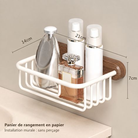 Panier à papier modèle court style Maillard pour salle de bain fixation avec ou sans perçage 1 kg – Livraison gratuite