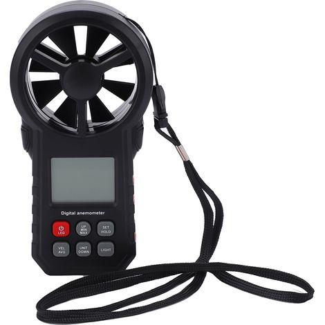 Anémomètre numérique portable MS6252A, mesureur de vitesse du vent avec débitmètre, jauge de test métrique pour usage extérieur (1/5)