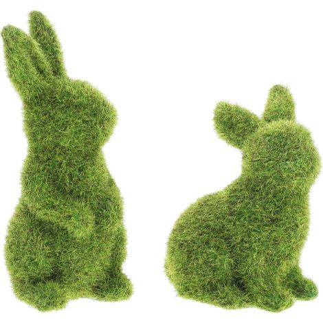 stück Teiliges Flockende Kaninchen Figuren Für Garten Und