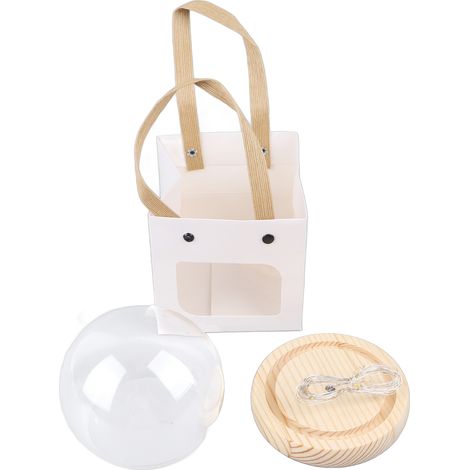 Veilleuse LED en forme de tulipe, lampe de chevet décorative miniature faite main avec fleur artificielle (1/5)