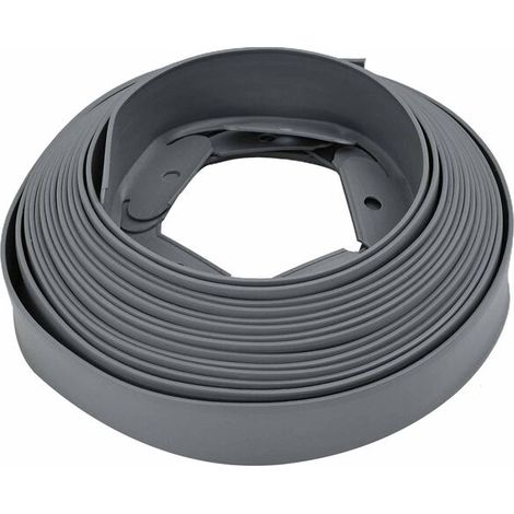 Bordure de pelouse grise, 2000 x 4 x 5 cm, en plastique (1/5)