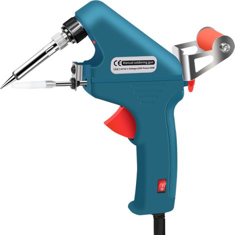 Fer à souder portatif 60 W avec alimentation automatique en étain, outil de soudage électronique pour le bricolage et les réparations à domicile (1/5)