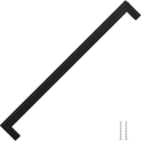 Cabinet Handles 5 pcs Black 320 mm Stainless Steel vidaXL