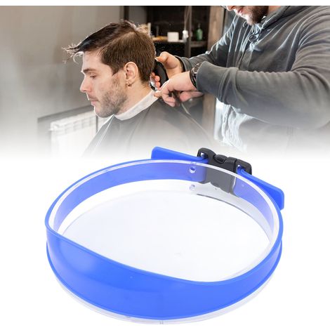 Tondeuse à cheveux en silicone incurvée de deuxième génération à monter soi-même, avec gabarit de rasage et guide de coupe, outil de coupe bleu. (1/5)