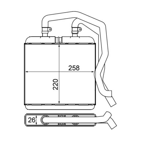 Système de chauffage MAHLE AH 12 000S IVECO 0000504026720 42564487 500388092