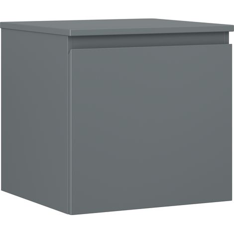 Mexen Orio Badezimmerunterschrank 50 cm mit Platte, 1 Schublade, Graphit matt - 91A10-05047-1-BFC66 (1/5)
