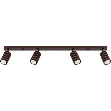 Deckenleuchten KARBON braun 4xGU10 81cm Aluminium Sollux (1/5)