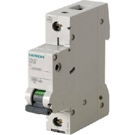 Siemens interruttore magnetotermico modulare 6ka 1p 10a 5sl6110-7bb