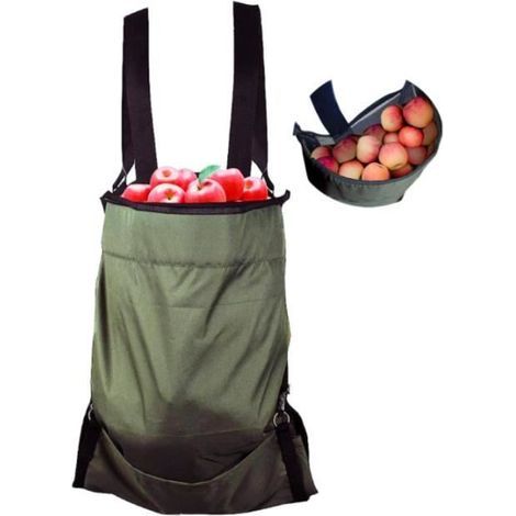 Harvesting Apron - Waterproof & Durable Oxford Cloth Bag for Fruits and Vegetables
