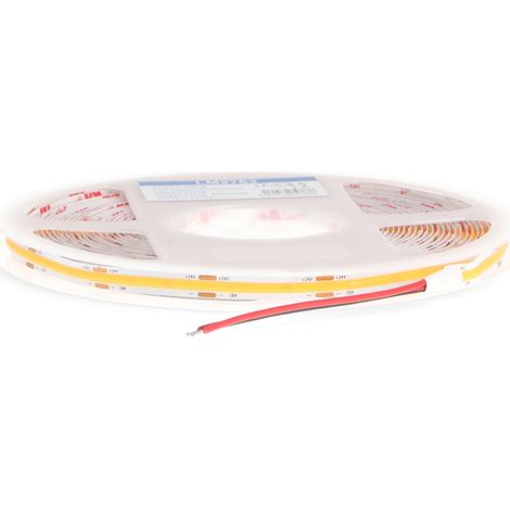 IluminaShop - Tira de LED Cob 100W 24V DC 10W/m 1100 LM/m IP20 (10 metros) Blanco Calido 2700K (1/2)