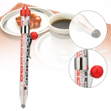 Hochpräzises Lebensmittelthermometer mit Doppelanzeige (°/°C) für Zucker und Marmelade (Jl G902) (1/5)