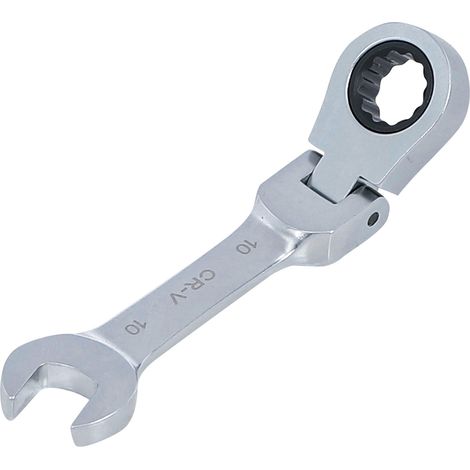 BGS Ratschenring-Maulschlüssel kurz abwinkelbar SW 10 mm - 6910 (1/4)