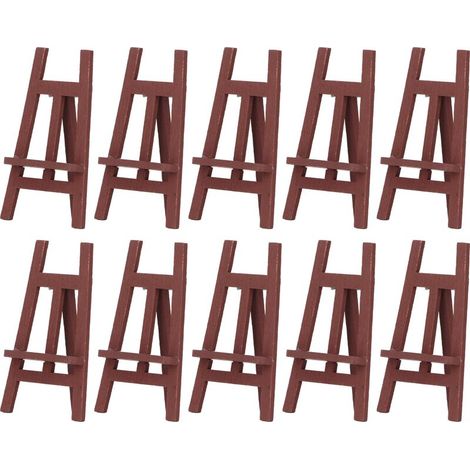 10 Pièces Chevalet Miniature en Pin Robuste, Design Détaillé pour Maison de Poupée, Échelle 1:12 et 1:6, Idéal pour Peinture et Décoration (1/5)