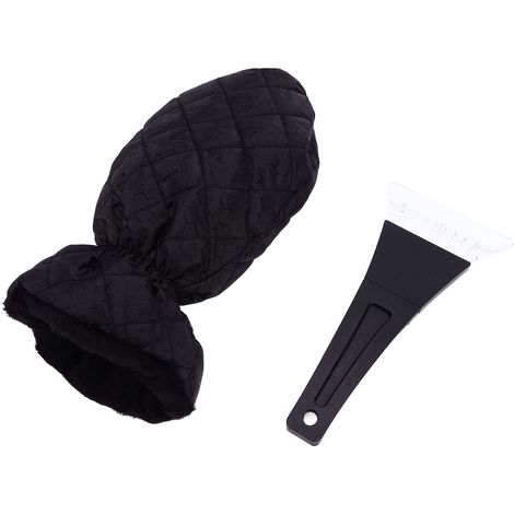 Schneeschaufel aus Kunststoff, Eiskratzer fürs Auto, transparenter Schneekratzer, Schneebürste aus Kunststoff + Handschuhe inklusive (1/5)