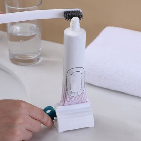 Presse-tubes - Acier Inoxydable - Système Enrouleur avec Clip - Pour Salle De Bain Et Cuisine - Lot De 2 (1/5)