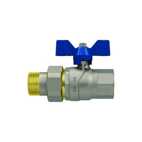 VALVOLA A SFERA P.T. CON FARFALLA EVOLUTION FEMMINA-BOCCHETTONE Misura: 1/2"  DN 15  PN 50 F-BRICO