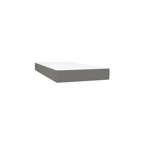 Matelas de lit à ressorts ensachés Gris foncé 80x200x20 Tissu (1/5)