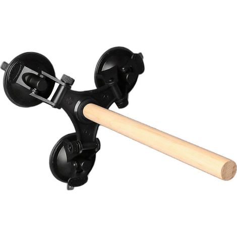 Perchoir à ventouse pour perroquets, en bois, pour l'entraînement des oiseaux, idéal pour les conures, les aras, les calopsittes et les perruches ondulées. Support portable pour fenêtre et bain. 2025 (1/5)