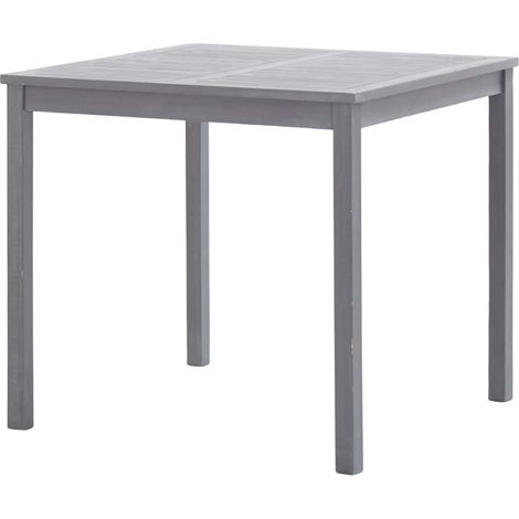 Table de jardin Table d'appoint, Table de Balcon, Gris 80x80x74 cm Bois d'acacia massif OIB2507E (1/5)