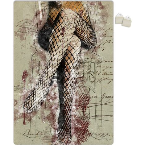 DONNA SEDUTA - POSTER in PVC da 3mm - Misura: 70x100 cm