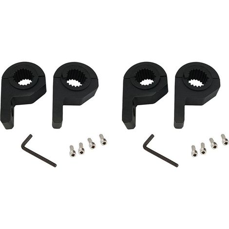 Staffa di montaggio universale in 4 pezzi per faro, fendinebbia, morsetto di fissaggio da 15-30 mm per auto, moto, barra di protezione anticaduta (1/2)