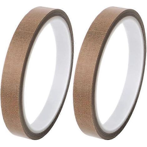 2 rouleaux de ruban PTFE/ruban PTFE compatible avec les machines de mise sous vide, les scelleuses manuelles et à impulsion (1/2 pouce x 33 pieds) (1/5)
