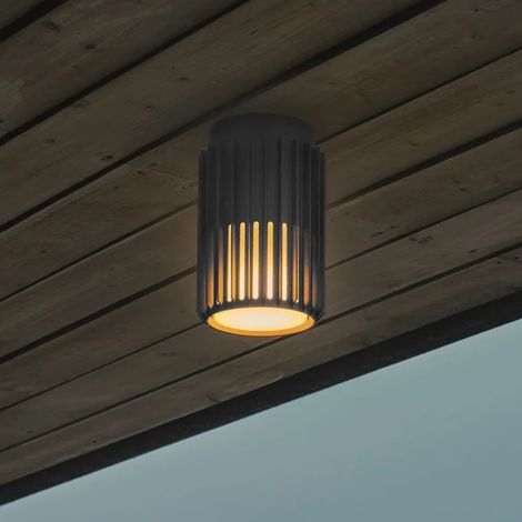 Plafonnier luminaire ALUDRA Aluminium Seaside anthracite H. 18,8 IP54 Nordlux-Extérieur (1/3)