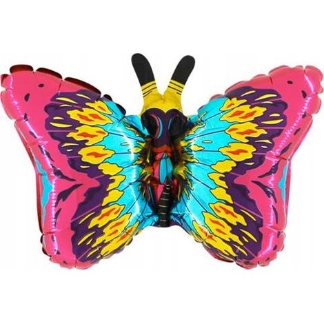 Ballon papillon miniature en aluminium 14"", 1 pièce.