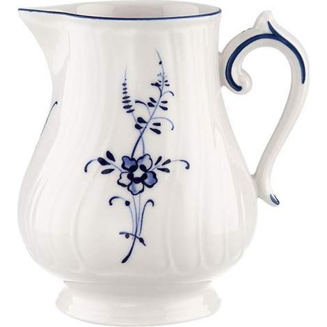 Villeroy & Boch Old Lu x Embourg-Lattiera in Porcellana di Alta qualità, 300 ml, Colore, Blu, Bianco (1/3)