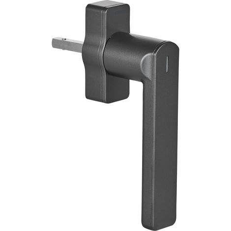 1 - Poignée de fenêtre intelligente - Accessoire de sécurité - Compatible Matter et Thread - Pour maison connectée avec surveillance d&39état - Anthracite - 30x5cm