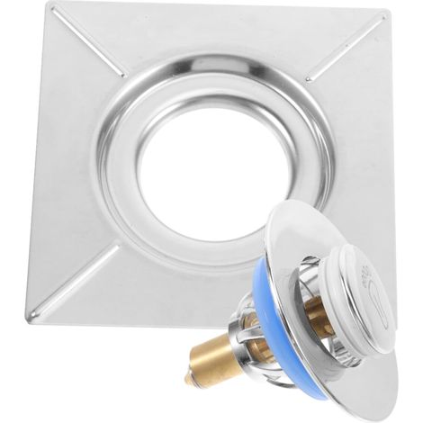 Panier de vidange en acier inoxydable avec bonde et bouton