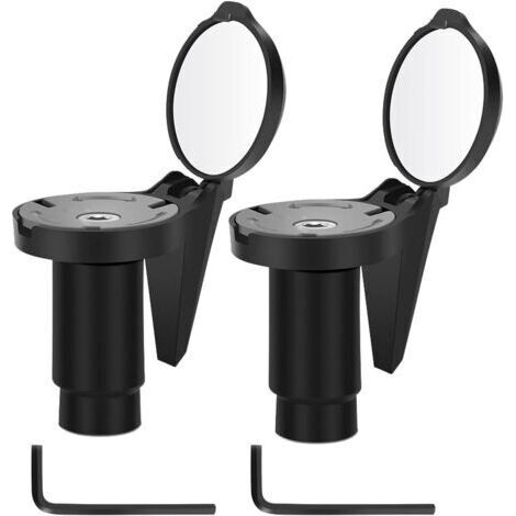 Retroviseur Velo Miroirs De Vélo HD Rétroviseur de Vélo 360 degrés réglable guidon de vélo Pliable guidon de vélo Miroir en verre Safe Bike Mirror pour Le vélo de Route de Montagne Bicyclette (1/5)