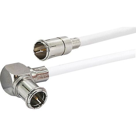 Sat/Modem - Anschlusskabel Schwaiger mit f-Quick Winkelstecker - 1,5 m