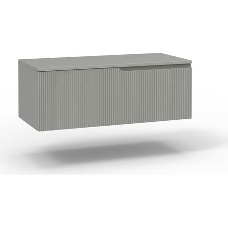 Base con top 1 cestone ZIP grigio opaco (1/2)