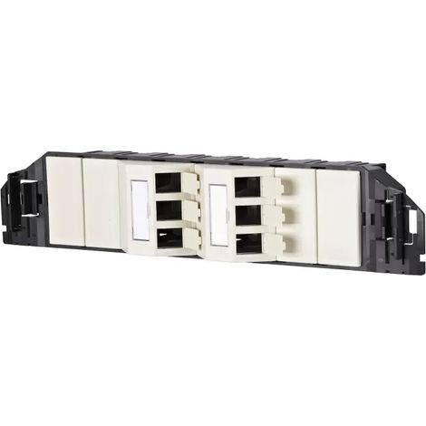 Metz Connect Subway Unterflureinheit GB3 Modul 6 Port unbestückt perlweiß 1309360601-E (1/2)