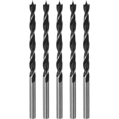Mèches de Perceuse Pointe Brad 4mm Dia 1,6" Profondeur Acier 5Pcs (1/5)