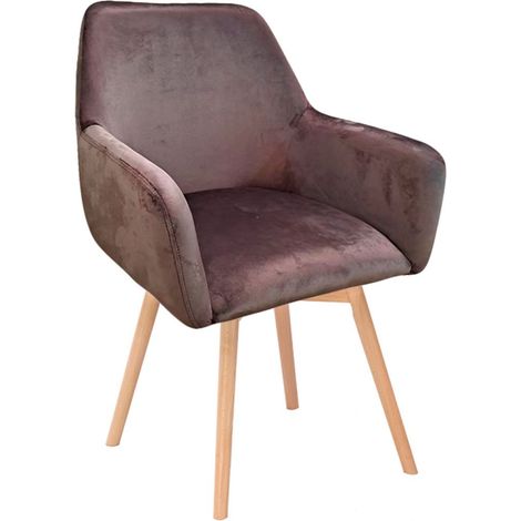 Sillas Comedor - Silla Bellu Terciopelo - Gris (1/3)