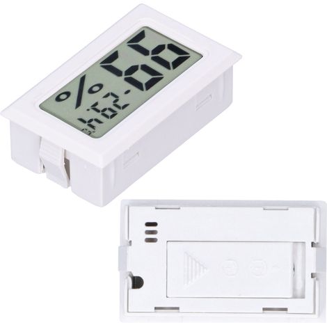 Digitales Temperaturmessgerät aus ABS-Kunststoff, Innenraumthermometer für Smart Homes, FY11001, Weiß (1/5)