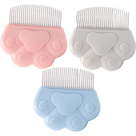 3er-Pack Tierkämme, Katzenbürste für Kätzchen, Katzenhaarkamm, Bürste für die Wohnung, Kompakter Pflegekamm, Kompakter Pflegekamm für den täglichen Gebrauch, Hundemassagekamm, Kompakte Tierbürste, Pfl (1/5)