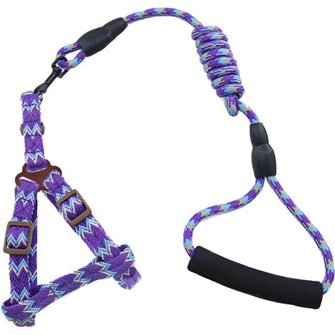 Colliers, harnais et laisses pour chiens de petite et grande taille (violet, 0,6 x 120 cm) (1/2)