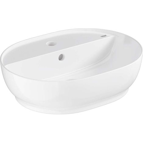 Grohe Essence - Aufsatzwaschbecken, 50x39 cm, mit Überlauf, mit Hahnloch, Alpinweiß 103566SH00 (1/5)