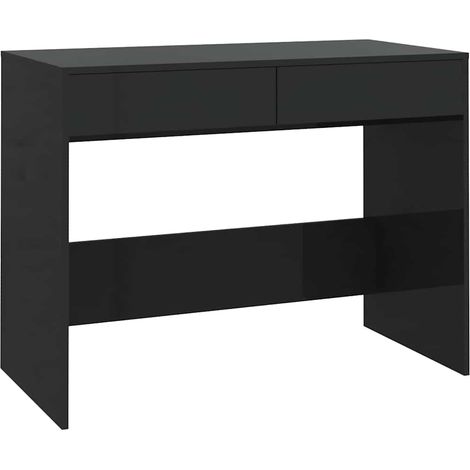 Maison Exclusive - Schreibtisch Schwarz 101x50x76,5 cm Holzwerkst (1/5)