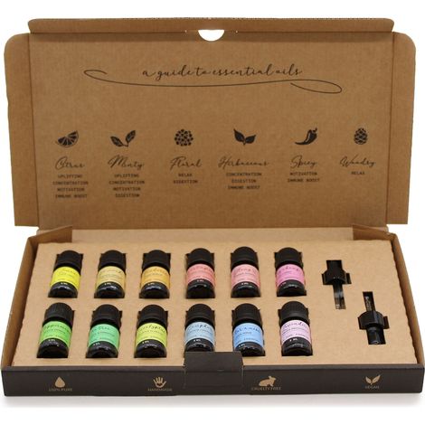 Coffret d'huiles essentielles d'aromathérapie - Pack de démarrage (1/4)