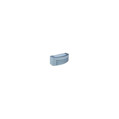 mississipi wandleuchte ip44 1xe27 l.29xb.12,5xh.10cm aluminium + polycarbonat (pc) grau