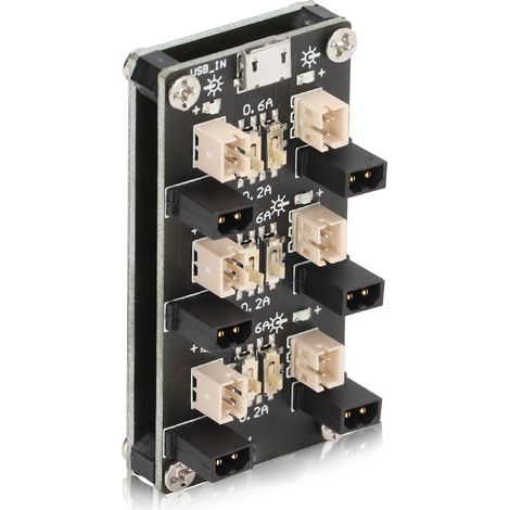 Lithium-Akku-Ladeplatine, 0,2 A/0,6 A Ausgang, 6-Kanal-Lademodul mit LED-Anzeige (1/5)