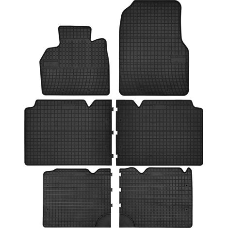 Alfombrillas de goma para coche: Renault Espace IV 7 plazas (2002-2012) - negras, a medida (1/5)